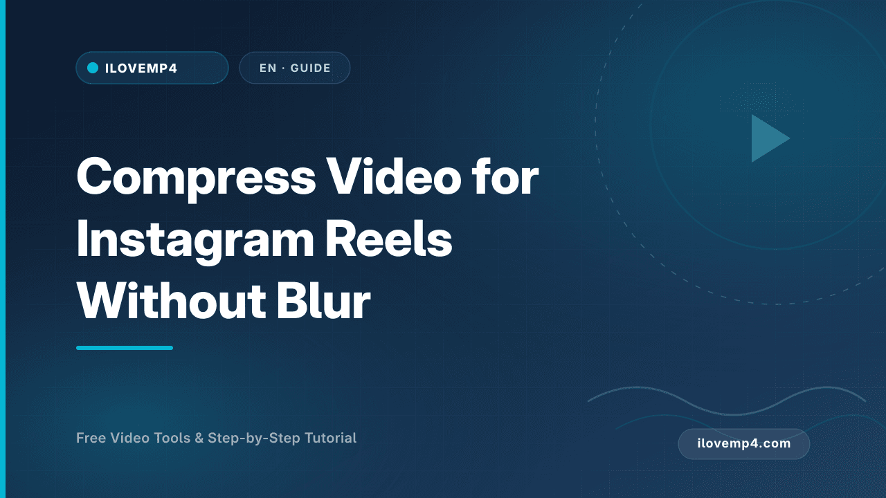 Compress Video for Instagram Reels Without Blur (2026)