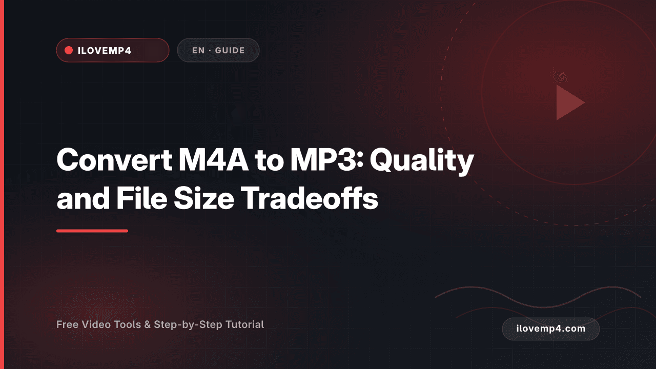 Convert M4A to MP3: Quality and File Size Tradeoffs (2026)
