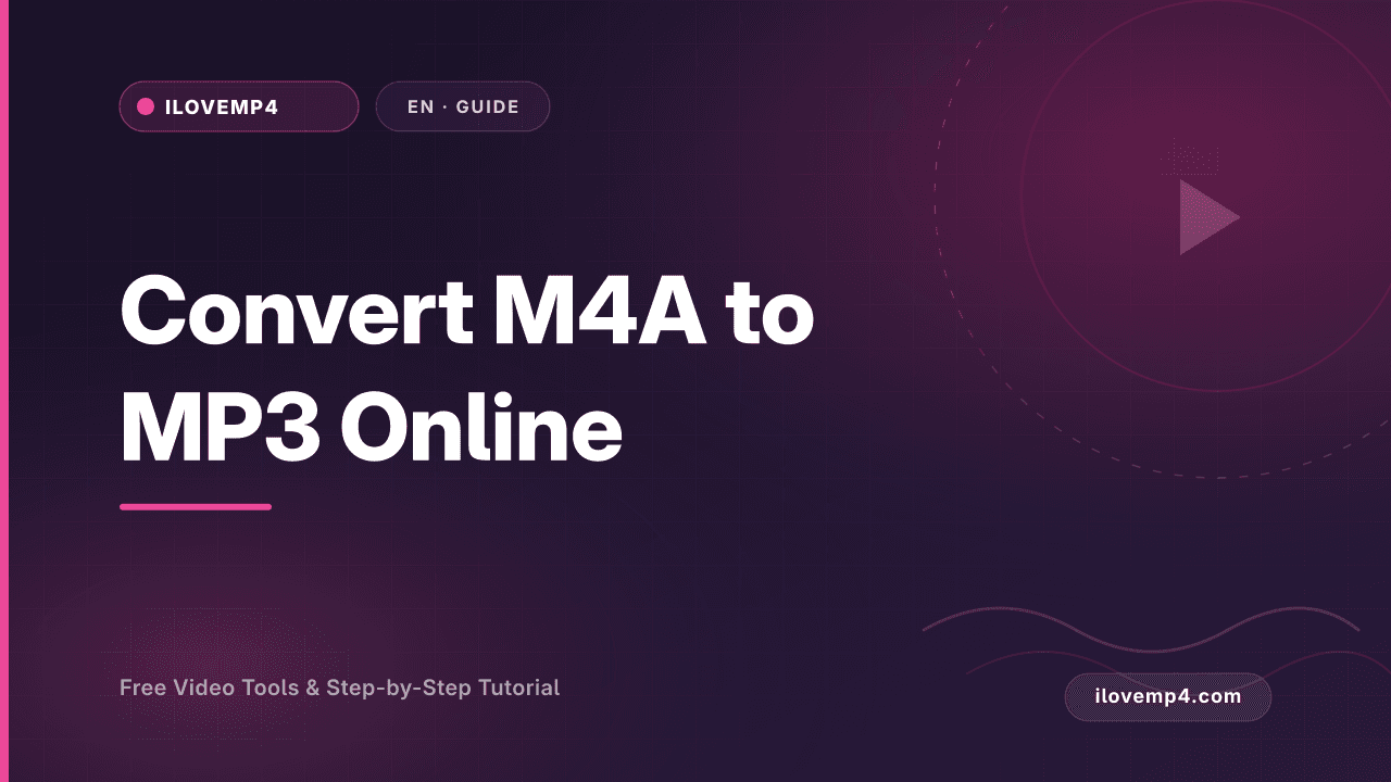 Convert M4A to MP3 Online (Fast Audio Conversion)