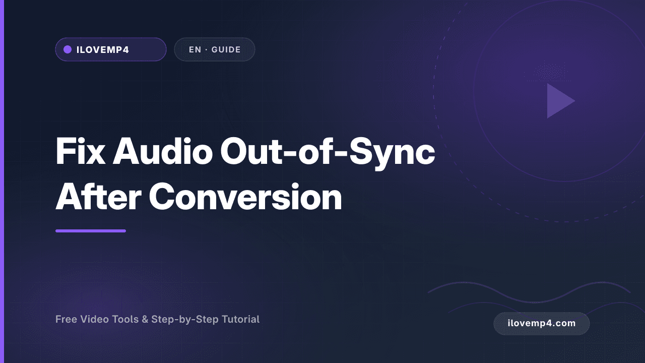 Fix Audio Out-of-Sync After Conversion (2026)