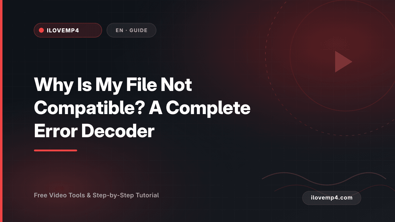 Why Is My File Not Compatible? A Complete Error Decoder (2026)